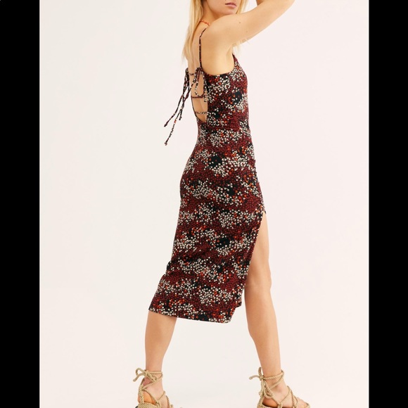 SOLD Free People Stealing Kisses Midi Dress - Picture 3 of 7